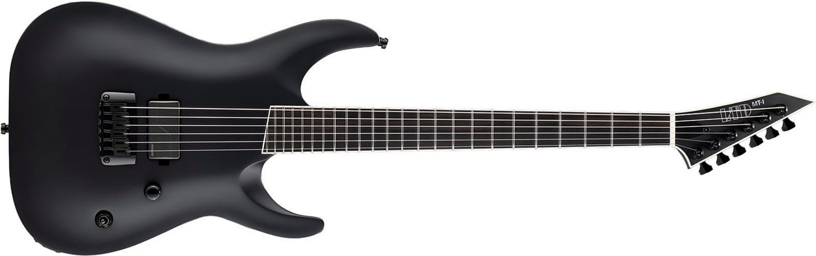 Ltd Mick Thomson Mti Signature 1h Ht Eb - Black Satin - Signature electric guitar - Main picture
