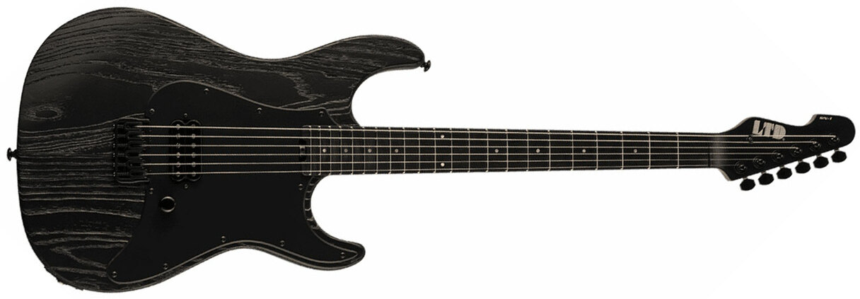 Ltd Sn-1 Ht Snapper Hh Fishman Fluence Classic Ht Eb - Black Blast - Str shape electric guitar - Main picture