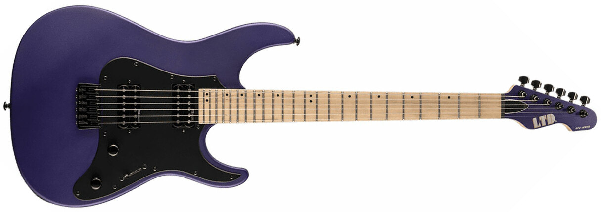 Ltd Sn-200ht Hh Ht Mn - Dark Metallic Purple Satin - Str shape electric guitar - Main picture