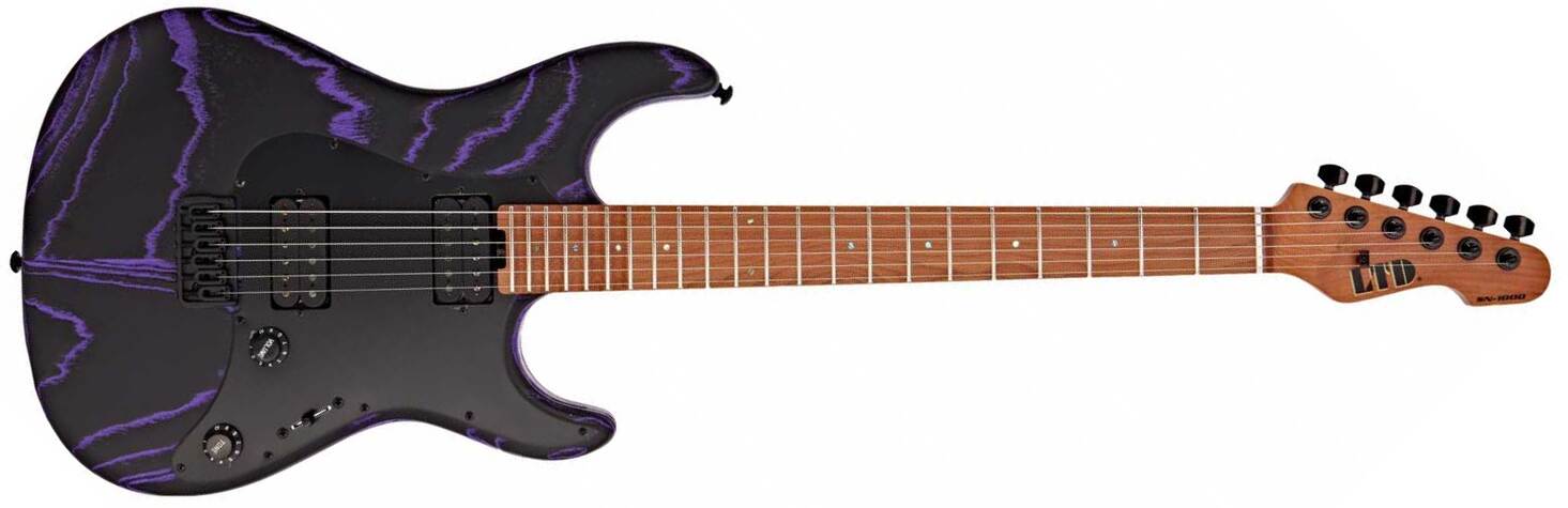 Ltd Sn1000ht 2h Seymour Duncan Ht Eb - Purple Blast - Str shape electric guitar - Main picture