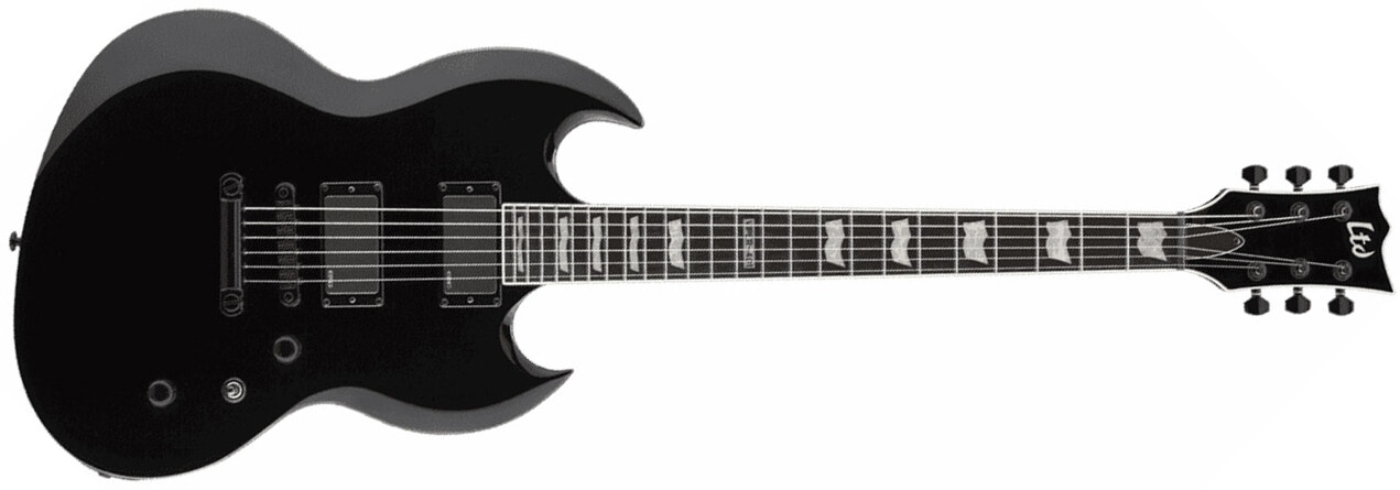 Ltd Viper-401 Hh Emg Ht Rw - Black - Double cut electric guitar - Main picture