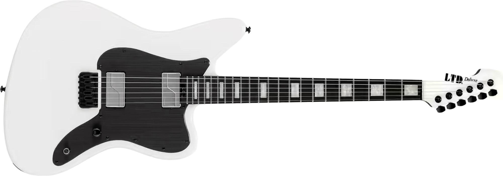 Ltd Xj2 Ht 2h Fishman Fluence Eb - Snow White - Baritone guitar - Main picture