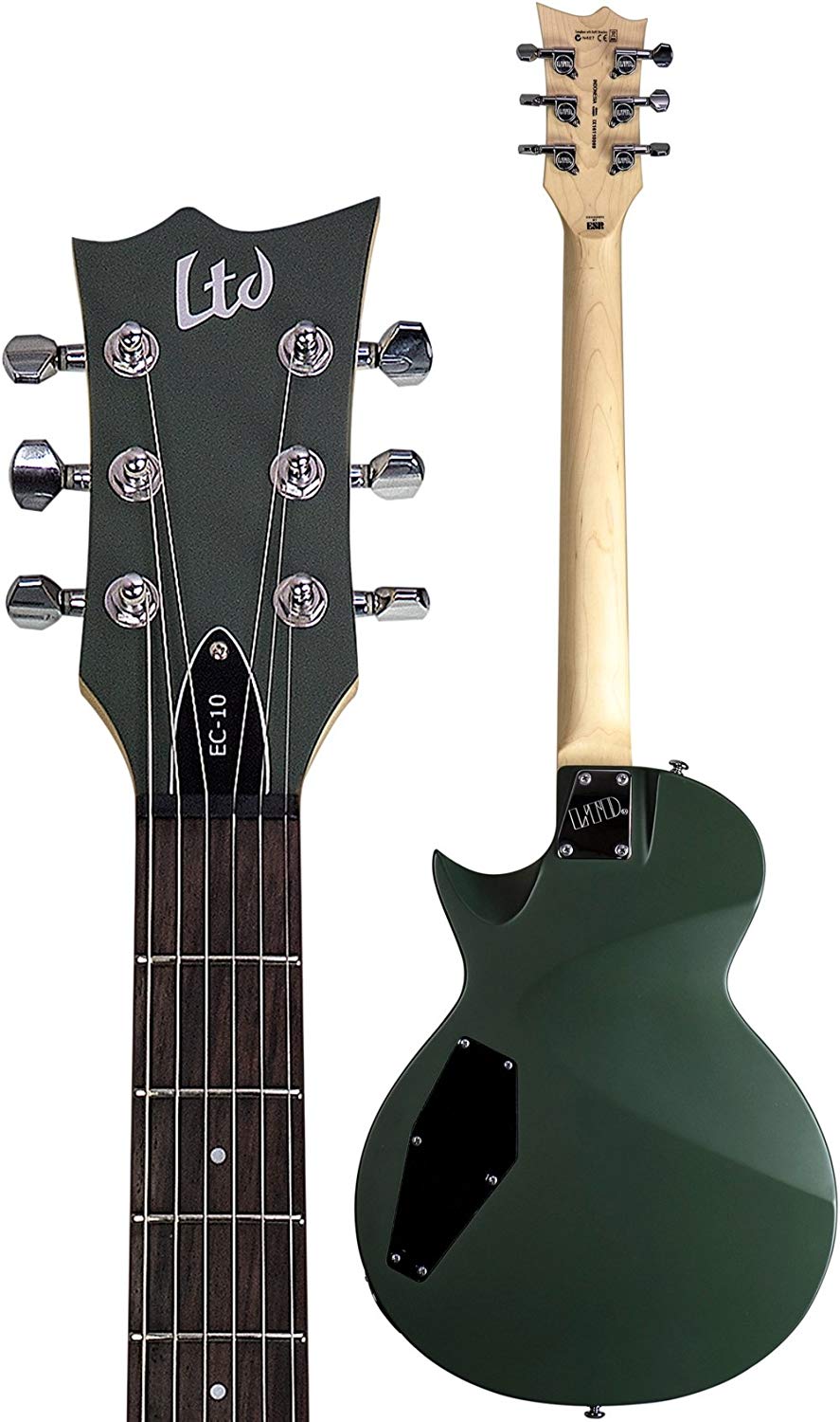Ltd Ec-10 Kit Hh Ht Rw +housse - Black - Single cut electric guitar - Variation 6