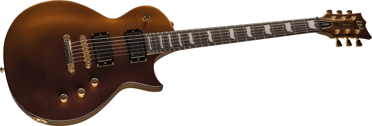 Ltd Ec-1000 Hh Fishman  Fluence Modern Ht Eb - Gold Andromeda - Single cut electric guitar - Variation 2