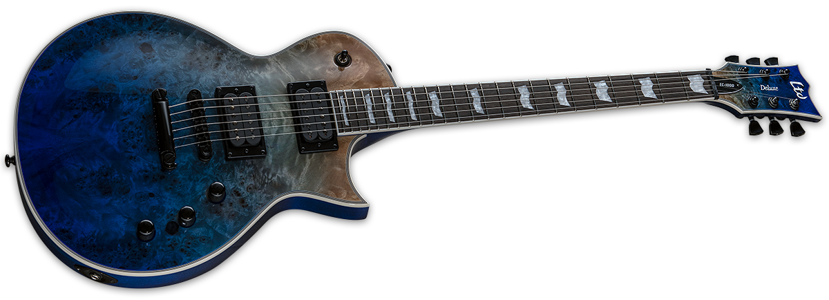 Ltd Ec-1000 Hh Seymour Duncan Ht Eb - Blue Natural Fade - Single cut electric guitar - Variation 1