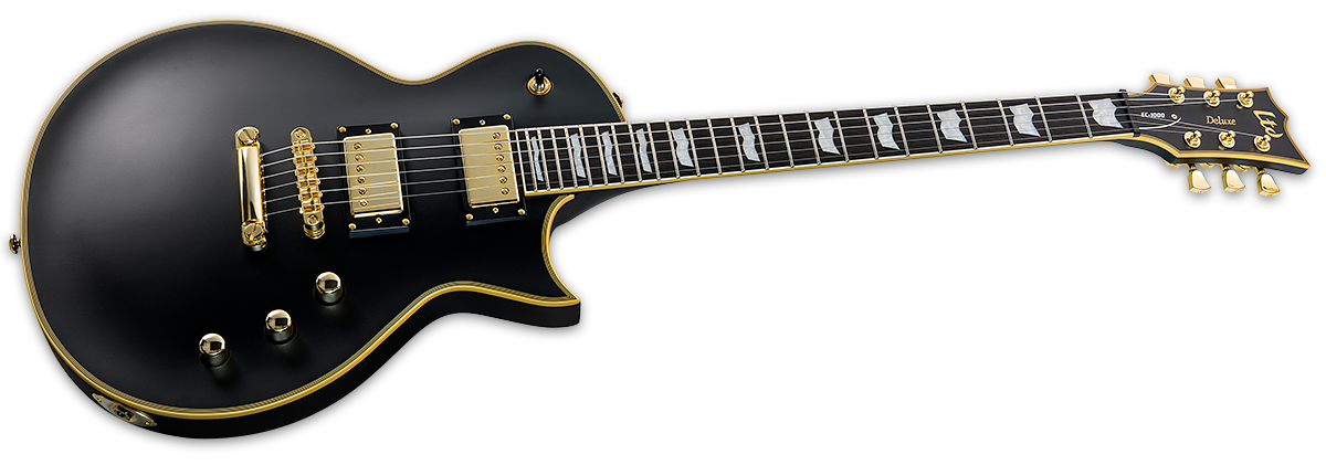 Ltd Ec-1000 Hh Seymour Duncan Ht Rw - Vintage Black - Single cut electric guitar - Variation 1