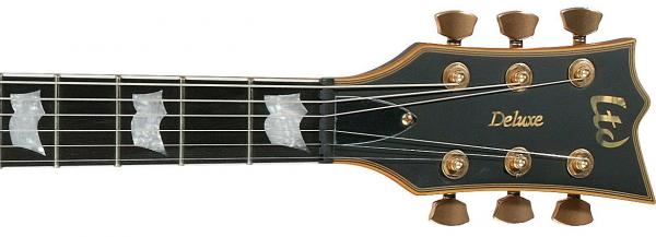Ltd Ec-1000 Lh Gaucher Hh Emg Ht Eb - Vintage Black - Left-handed electric guitar - Variation 2
