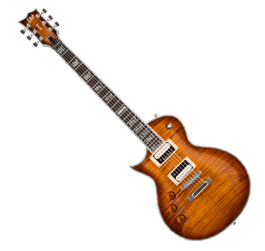 Ltd Ec-1000 Lh Gaucher Seymour Duncan - Amber Sunburst - Left-handed electric guitar - Variation 3
