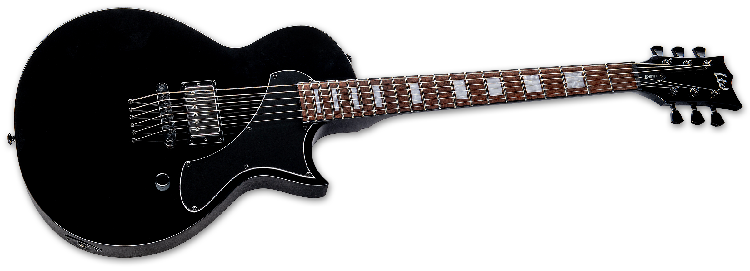 Ltd Ec-201 1h Ht Jat - Black - Metal electric guitar - Variation 2