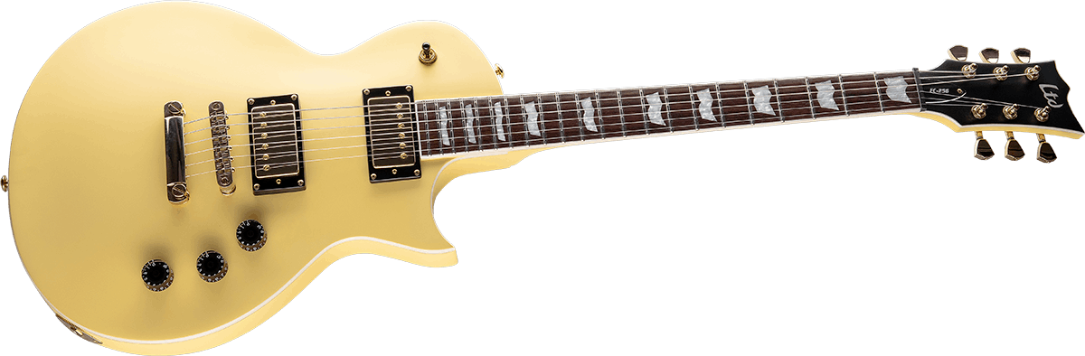 Ltd Ec-256 Gh Hh Ht Jat - Vintage Gold Satin - Metal electric guitar - Variation 2