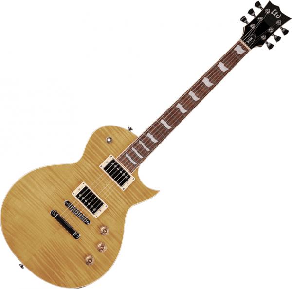 Solid body electric guitar Ltd EC-256 - vintage natural