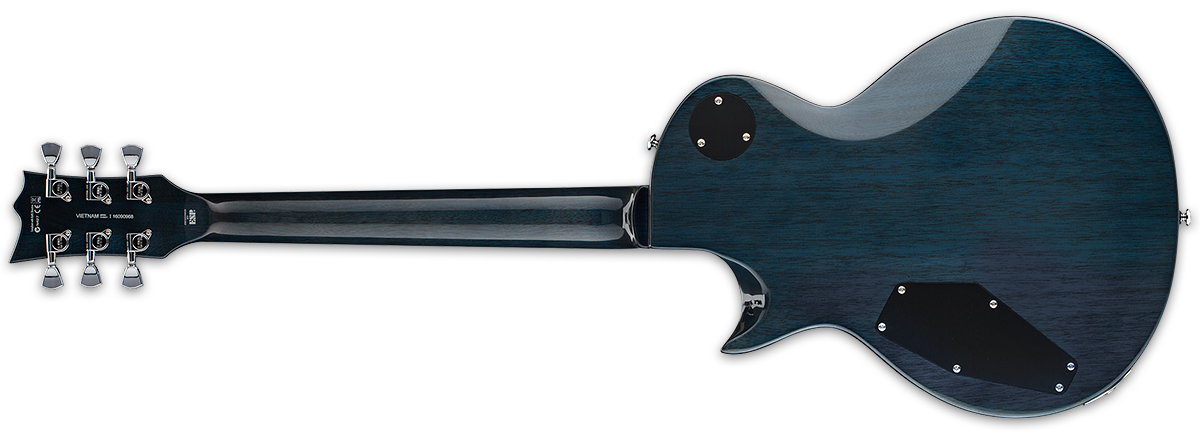 Ltd Ec-256fm Cbtbl - Cobalt Blue - Single cut electric guitar - Variation 3