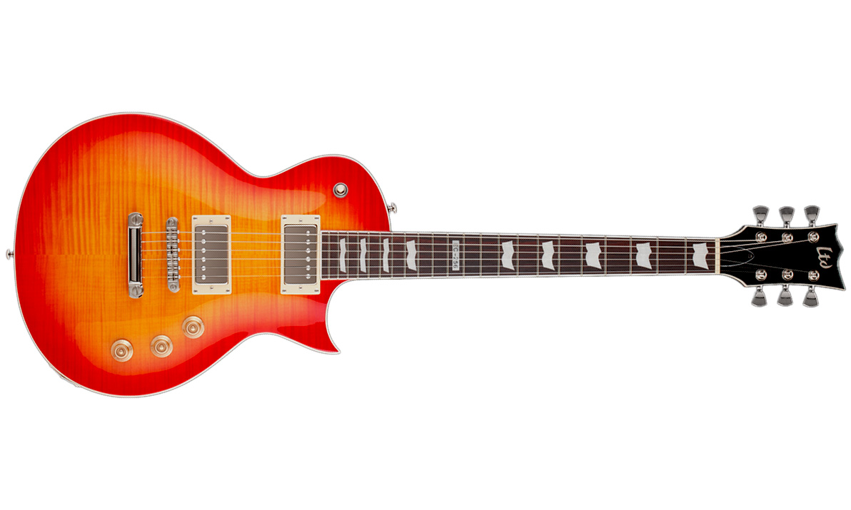 Ltd Ec-256fm Hh Ht Rw - Cherry Sunburst - Single cut electric guitar - Variation 1