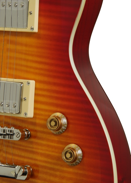 Ltd Ec-256fm Hh Ht Rw - Cherry Sunburst - Single cut electric guitar - Variation 4