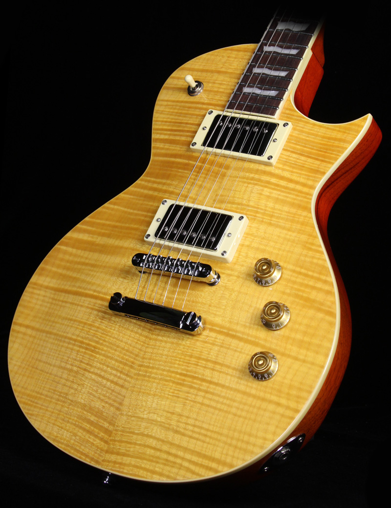 Ltd Ec-256fm Hh Ht Rw - Lemon Drop - Single cut electric guitar - Variation 2