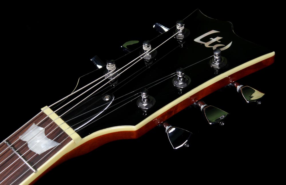Ltd Ec-256fm Lh Gaucher Hh Ht Jat - Lemon Drop - Left-handed electric guitar - Variation 4