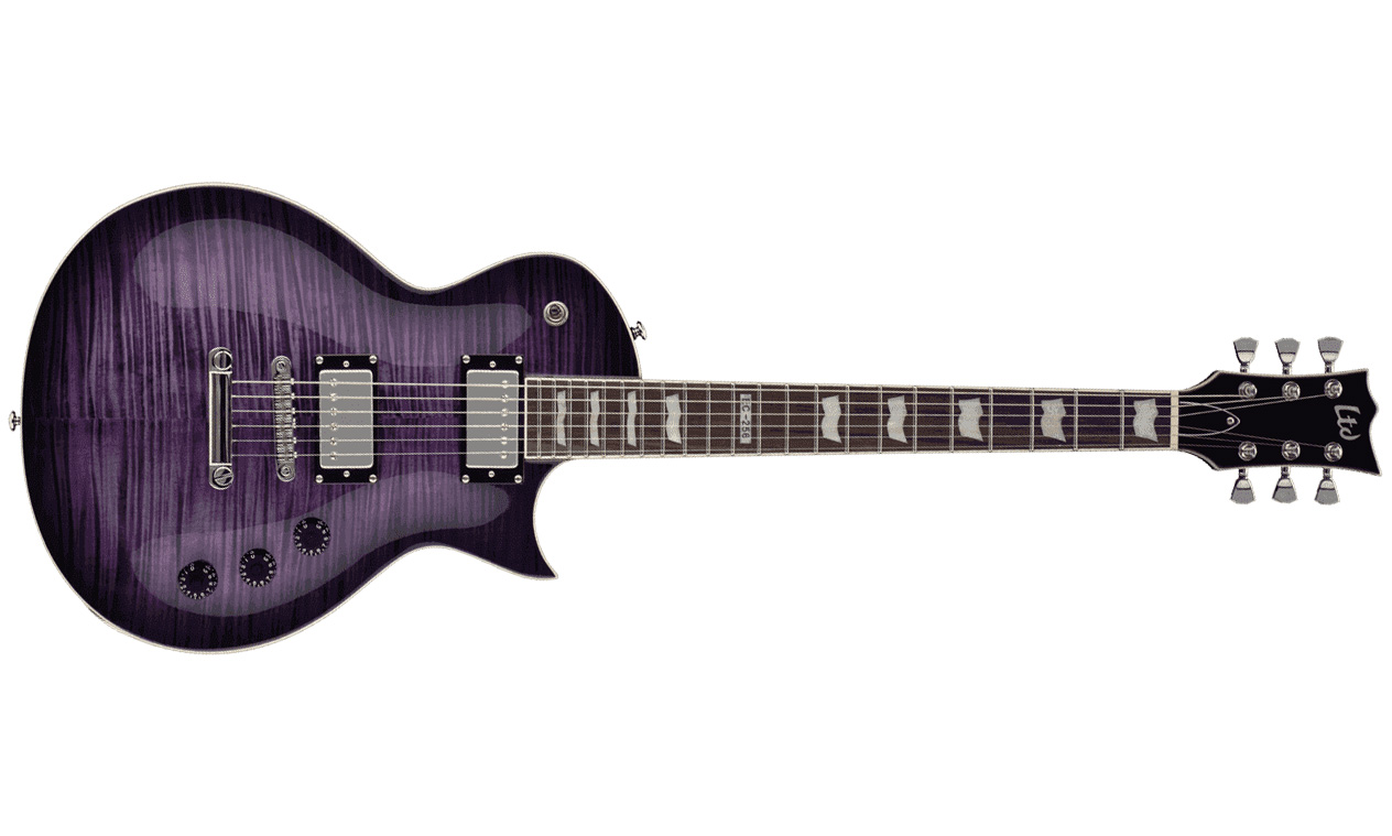 Ltd Ec-256fm Stpsb - See Thru Purple Sunburst - Single cut electric guitar - Variation 1