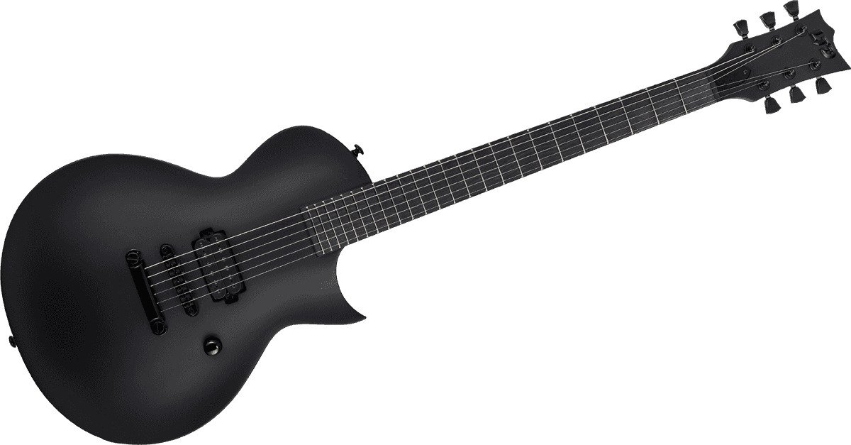 Ltd Ec-black Metal - Black Satin - Single cut electric guitar - Variation 1