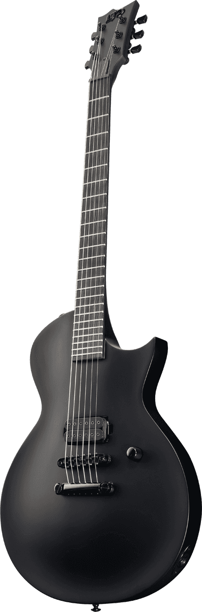 Ltd Ec-black Metal - Black Satin - Single cut electric guitar - Variation 2