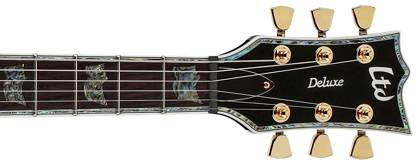Ltd Ec-1000 Emg Blk - Black - Metal electric guitar - Variation 2