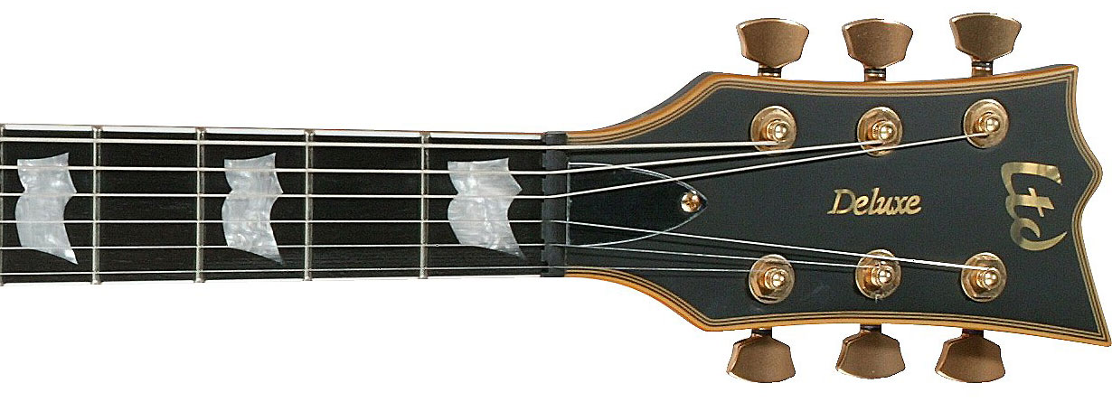 Ltd Ec-1000 Hh Emg Ht Eb - Vintage Black - Single cut electric guitar - Variation 3