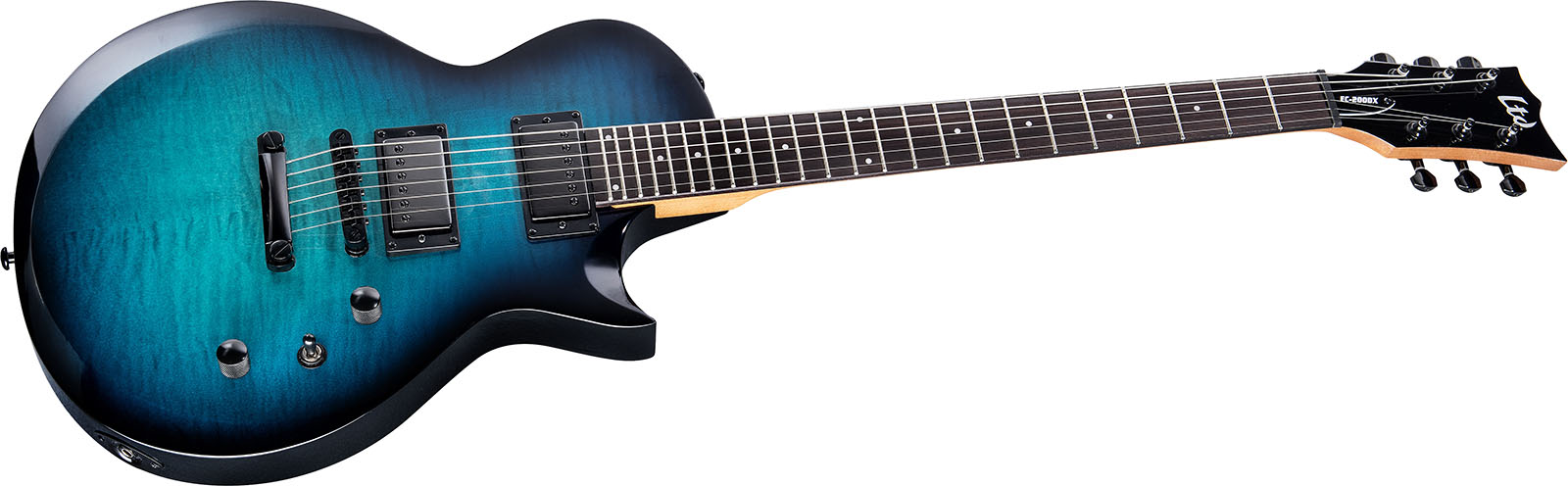 Ltd Ec200dx 2h Ht Rw - Charcoal Burst - Single cut electric guitar - Variation 2