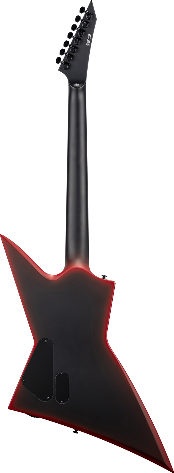 Ltd Exl-7 Black Metal Series 7-cordes Ht 1h Eb - Black Red Burst Satin - Metal electric guitar - Variation 1
