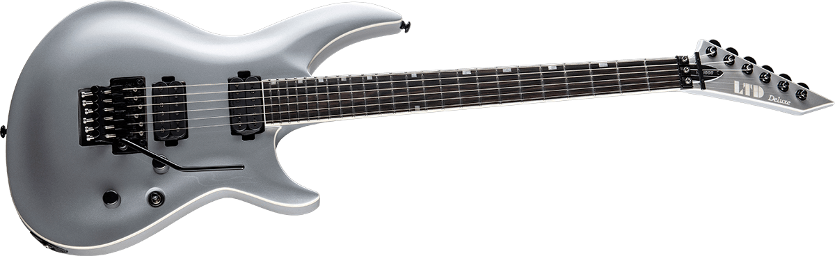 Ltd H3-1000 Floyd Rose Hh Eb - Firemist Silver - Metal electric guitar - Variation 1