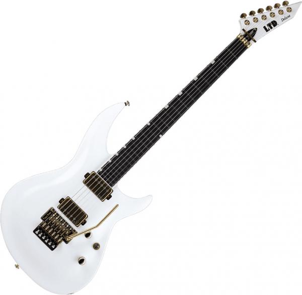 Solid body electric guitar Ltd H3-1000FR - snow white