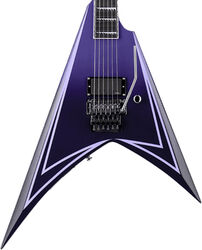 Metal electric guitar Ltd Alexi Hexed - Purple fade w/ pinstripes