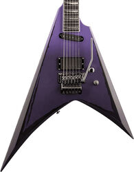 Metal electric guitar Ltd Alexi Ripped - Purple fade satin w/ pinstripes