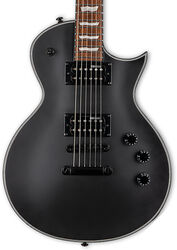 Single cut electric guitar Ltd EC-256 - Black satin
