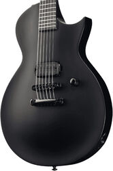 Single cut electric guitar Ltd EC-Black Metal - Black satin