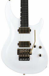 Str shape electric guitar Ltd H3-1000FR - Snow white