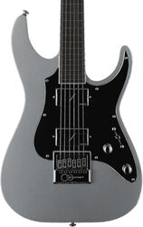 Str shape electric guitar Ltd Ken Susi KS M-6 Evertune - Metallic silver