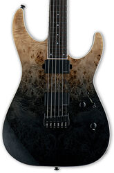 Str shape electric guitar Ltd M-1000HT - Black fade