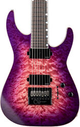 7 string electric guitar Ltd M-1007B ET Evertune Ltd - Cranberry burst