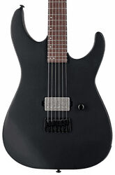 Str shape electric guitar Ltd M-201HT - Black satin