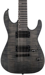 Str shape electric guitar Ltd M-207 Baritone DX - See Thru Black Satin