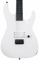 Str shape electric guitar Ltd M-HT Arctic Metal - Snow white satin