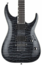 Str shape electric guitar Ltd MH-1001NT - See thru black