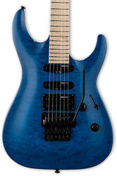 Str shape electric guitar Ltd MH-203QM - See thru blue
