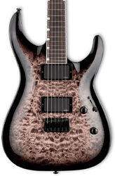 Str shape electric guitar Ltd MH-400 QM - See Through Black Sunburst