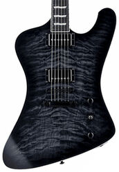 Retro rock electric guitar Ltd Phoenix-1000 - See thru black sunburst