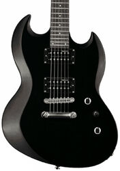 Double cut electric guitar Ltd Viper-10 Kit - Black