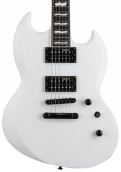 Double cut electric guitar Ltd Viper-256 - Snow white