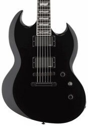 Double cut electric guitar Ltd Viper-401 - Black