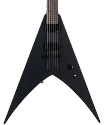 Signature electric guitar Ltd Nergal HEX-6 - Black satin