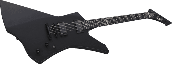 Solid body electric guitar Ltd James Hetfield Snakebyte - black satin