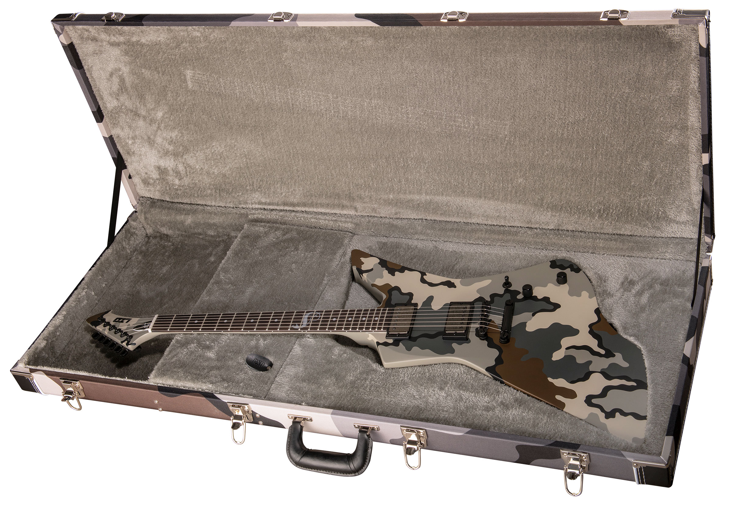 Ltd James Hetfield Snakebyte Camo Signature 2h Emg Ht Eb - Kuiu Camo Satin - Metal electric guitar - Variation 4